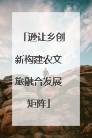 逊让乡创新构建农文旅融合发展矩阵