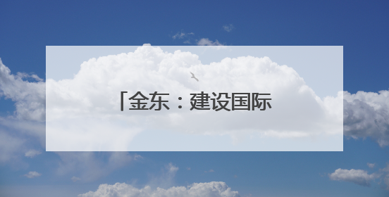 金东：建设国际消费中心城市须坚持“四化”引领