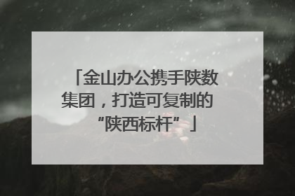 金山办公携手陕数集团，打造可复制的“陕西标杆”