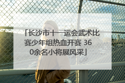 长沙市十一运会武术比赛少年组热血开赛 360余名小将展风采