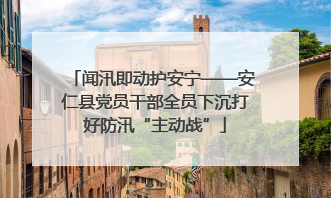 闻汛即动护安宁——安仁县党员干部全员下沉打好防汛“主动战”