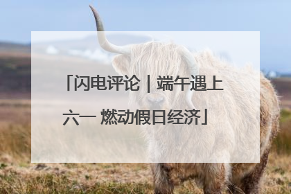 闪电评论｜端午遇上六一 燃动假日经济