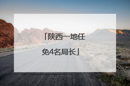 陕西一地任免4名局长