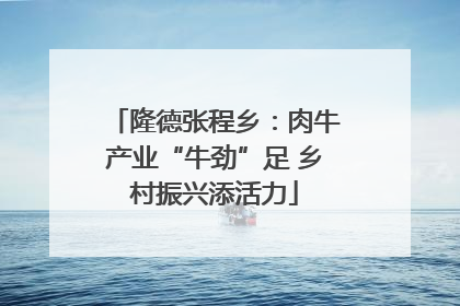 隆德张程乡：肉牛产业“牛劲”足 乡村振兴添活力