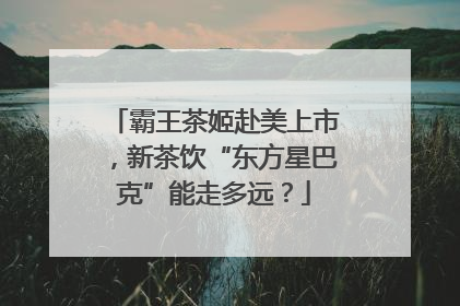 霸王茶姬赴美上市，新茶饮“东方星巴克”能走多远？