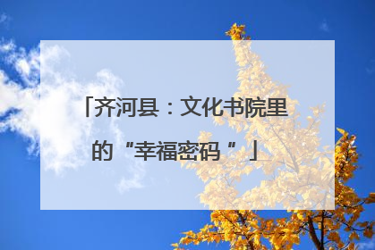 齐河县：文化书院里的“幸福密码 ”