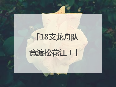 18支龙舟队竞渡松花江！