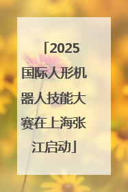 2025国际人形机器人技能大赛在上海张江启动
