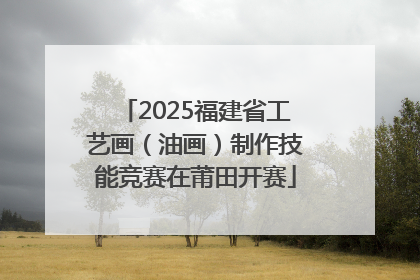 2025福建省工艺画（油画）制作技能竞赛在莆田开赛