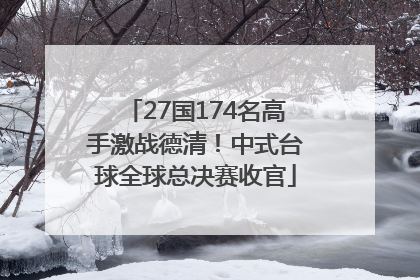 27国174名高手激战德清！中式台球全球总决赛收官