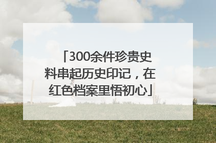 300余件珍贵史料串起历史印记，在红色档案里悟初心