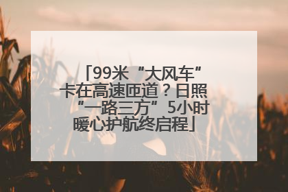 99米“大风车”卡在高速匝道？日照“一路三方”5小时暖心护航终启程